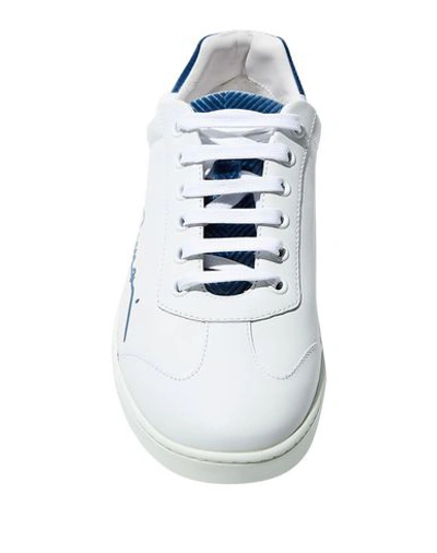 Shop Giorgio Armani Sneakers In Blue