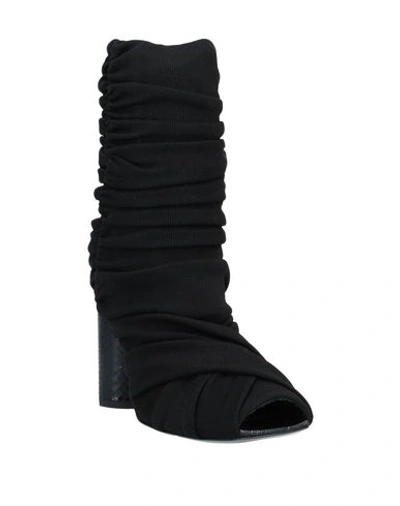 Shop Roberto Cavalli Woman Ankle Boots Black Size 10 Textile Fibers