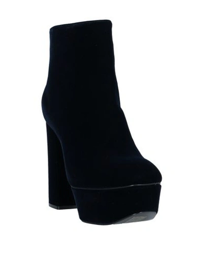 Shop Casadei Ankle Boot In Dark Blue