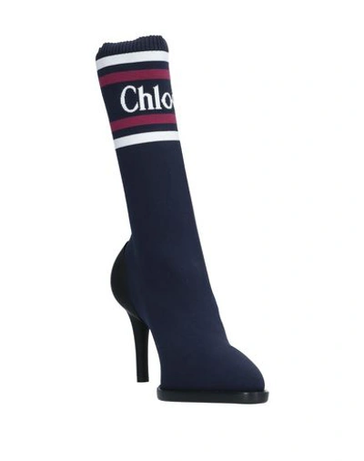 Shop Chloé Knee Boots In Dark Blue