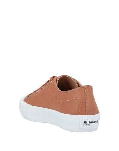 Shop Jil Sander Sneakers In Brown