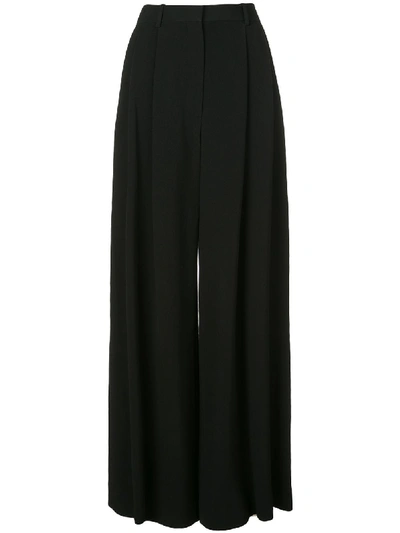 Shop The Row Plain Palazzo Pants In Black