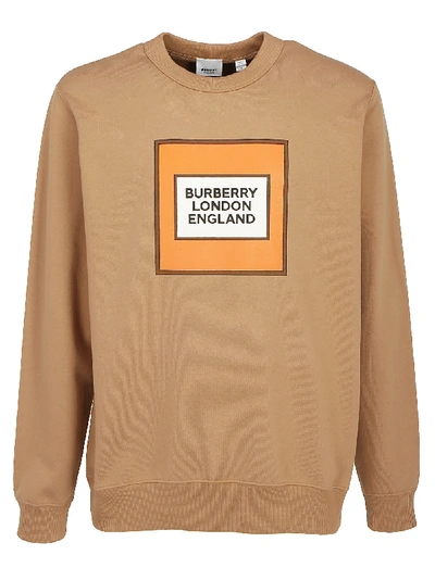 Shop Burberry Sweatshirt In Warm Walnut