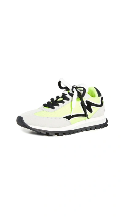 Shop Marc Jacobs The Jogger Sneakers In Neon Yellow