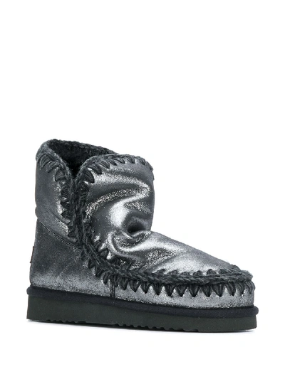 Shop Mou Eskimo 18 Ankle Boots In Black