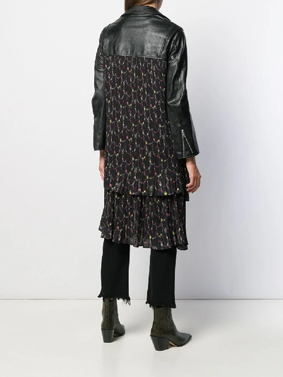 Shop Junya Watanabe Leather Jacket And Skirt Attached In Black