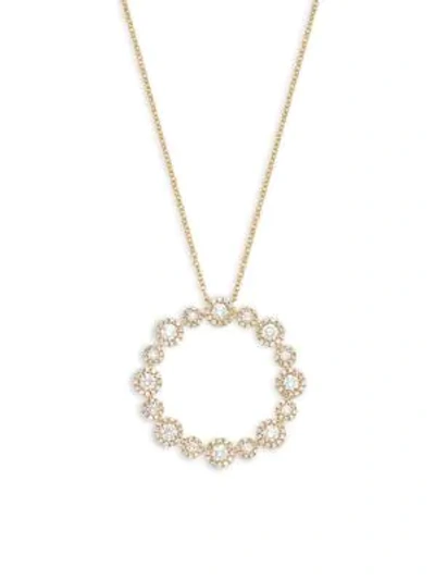 Shop Saks Fifth Avenue 14k Yellow Gold & Diamond Pendant Necklace
