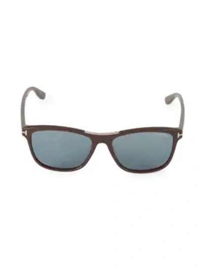 Shop Tom Ford 56mm Square Sunglasses In Havana