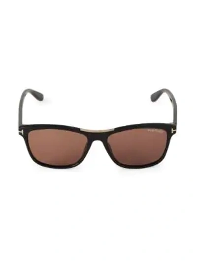 Shop Tom Ford 56mm Square Sunglasses In Black
