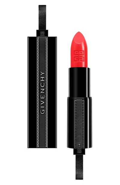 Shop Givenchy Rouge Interdit Satin Lipstick In 16 Wanted Coral