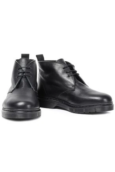 Shop Joseph Lace-up Leather Ankle Boots In Black
