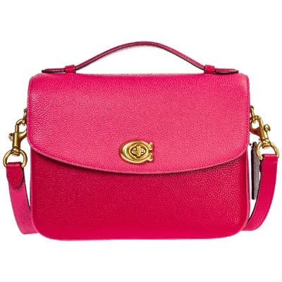 Shop Coach Women's Leather Cross-body Messenger Shoulder Bag Cassie In Pink