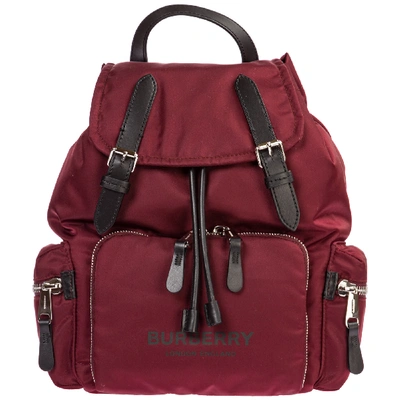 Shop Burberry Women's Rucksack Backpack Travel In Red