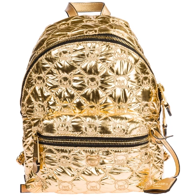 Shop Moschino Women's Rucksack Backpack Travel  Teddy Bear In Gold