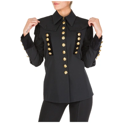 Shop Alberta Ferretti Women's Jacket Blazer  Military In Black
