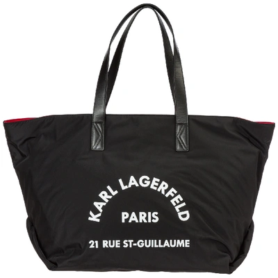 Shop Karl Lagerfeld Women's Shoulder Bag  Rue St Guillaume In Black