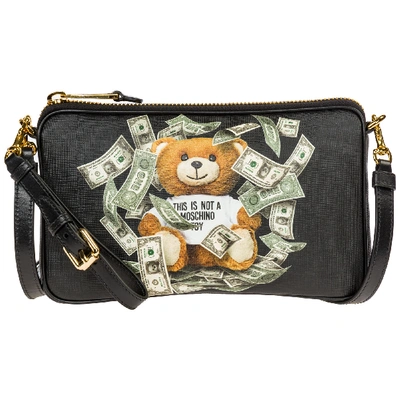 Shop Moschino Women's Shoulder Bag  Dollar Teddy Bear In Black