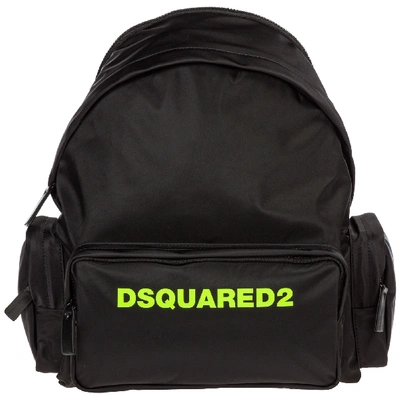 Shop Dsquared2 Men's Nylon Rucksack Backpack Travel In Black