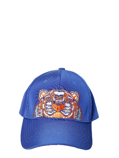 Shop Kenzo Tiger Baseball Cap In Blue