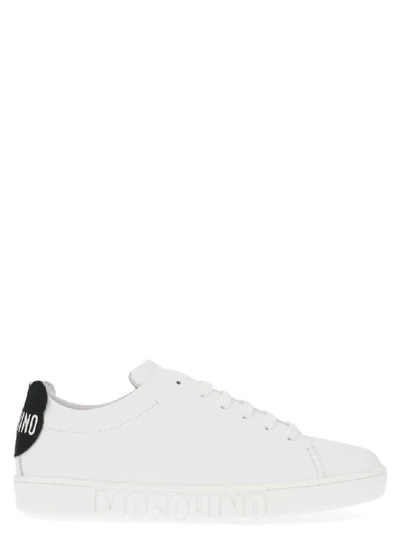 Shop Moschino Micky Mouse Logo Low Top Sneakers In White