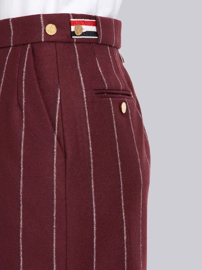 Shop Thom Browne Shadow Stripe Mens Fit Miniskirt In Red