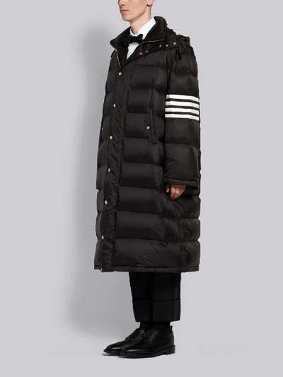 Shop Thom Browne 4-bar Padded Coat In Black