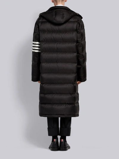 Shop Thom Browne 4-bar Padded Coat In Black