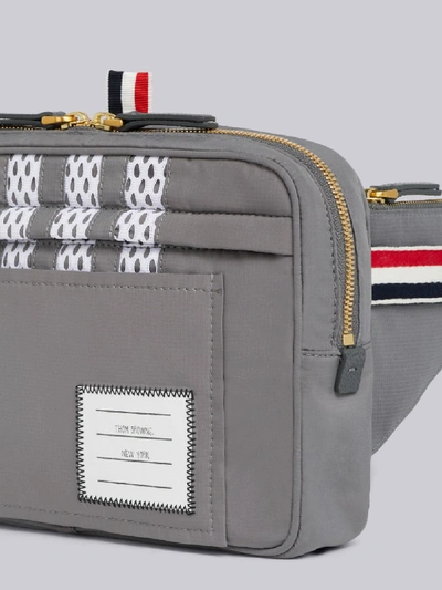 Shop Thom Browne Military Ripstop Belt Bag In Grey