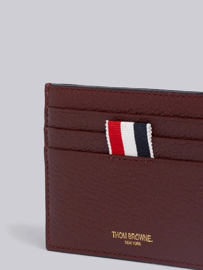 Shop Thom Browne Deerskin Exclusive Note Card Holder In Red