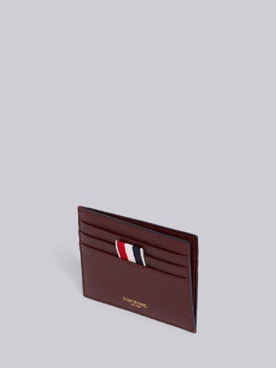 Shop Thom Browne Deerskin Exclusive Note Card Holder In Red