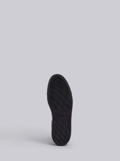 Shop Thom Browne Calfskin Rubber Cupsole Sneaker In Black