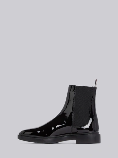 Shop Thom Browne Soft Leather Chelsea Boot In Black