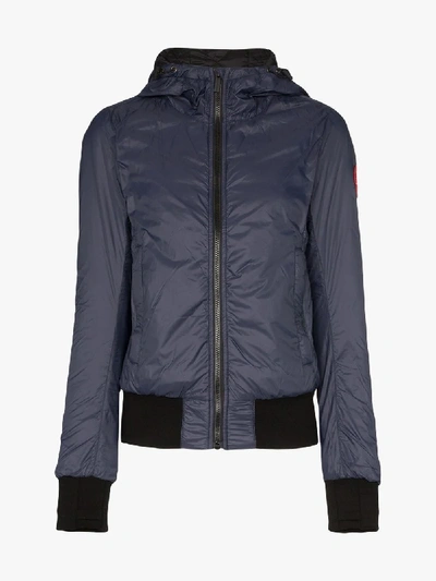 Shop Canada Goose Dore Quilted Hoodie In Blue