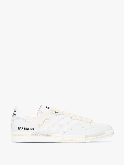 Shop Adidas Originals Adidas By Raf Simons White Stan Smith Leather Low-top Sneakers