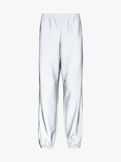 Shop Gucci Stripe Sweatpants In Grey