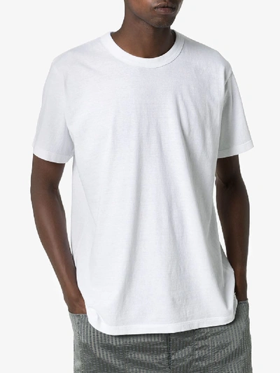 Shop Visvim Sublig 3-pack Cotton T-shirts In White