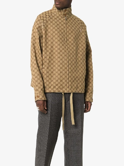 Gucci GG-pattern Canvas Bomber Jacket - Farfetch