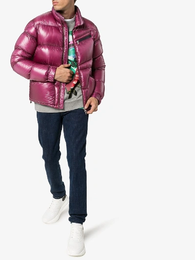 Shop Moncler Genius Costes Padded Coat - Men's - Feather Down/polyamide In Purple