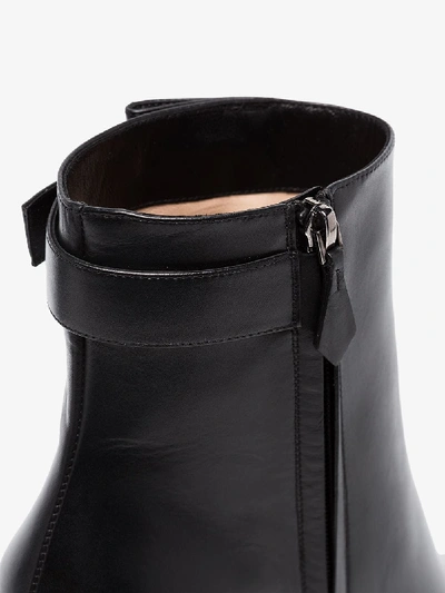 Shop Nicholas Kirkwood Black Miri 120 Leather Platform Boots
