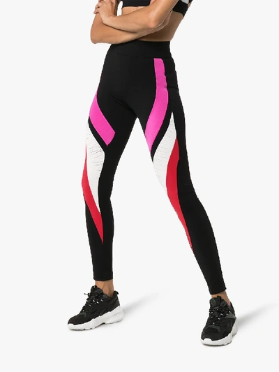 Shop No Ka'oi No Ka' Oi Black High Waist Colour Block Leggings