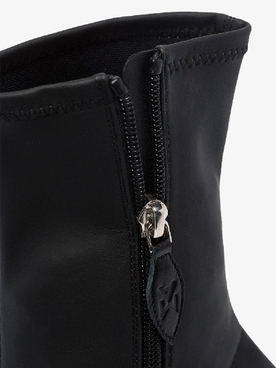 Shop Amina Muaddi Black Begum 95 Crystal Detail Boots