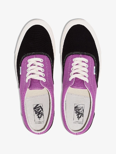 Shop Vans Black And Purple Era Low Top Sneakers
