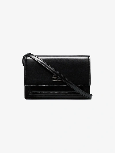 Shop Balenciaga Black Xs Sharp Leather Belt Bag