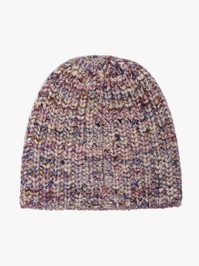 Shop The Elder Statesman Multicoloured Murphy Cashmere Beanie In Blue