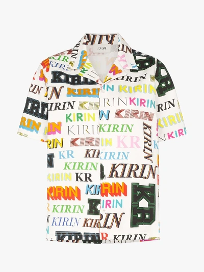 Shop Kirin Peggy Gou Kirin Logo Print Short Sleeve Shirt In Green