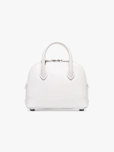 Shop Balenciaga White Ville Xxs Lipstick Logo Bag