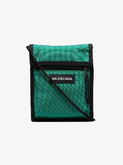 Shop Balenciaga Green Explorer Mini Pouch Bag