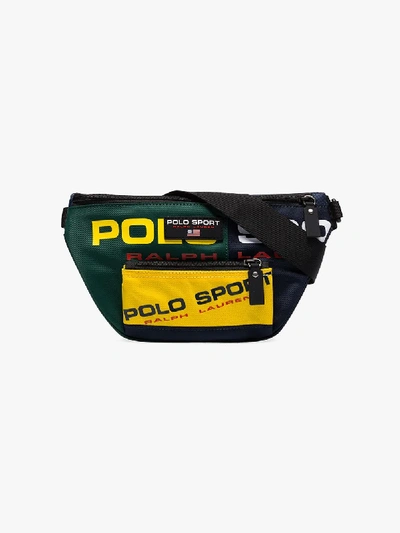 Shop Polo Ralph Lauren Multicoloured Logo Print Belt Bag In Multicoloured:
