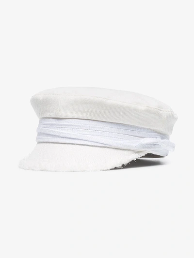 Shop Ruslan Baginskiy White Cotton Baker Boy Hat