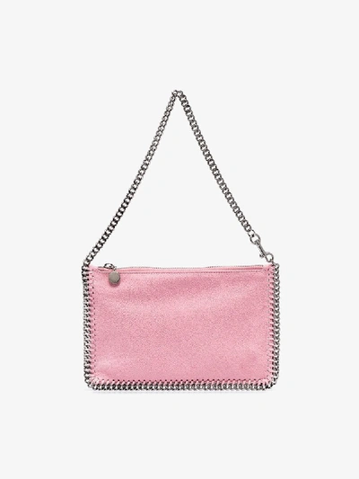 Shop Stella Mccartney Pink Falabella Clutch Bag
